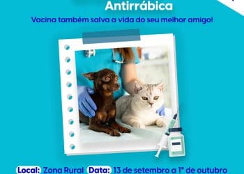 Araxá executa a vacinação antirrábica na zona rural de 13 de setembro a 1º de outubro