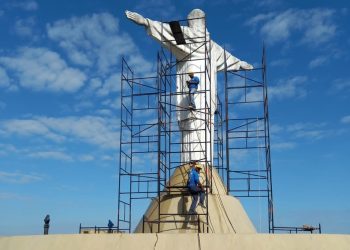 Estátua do Cristo é revitalizada