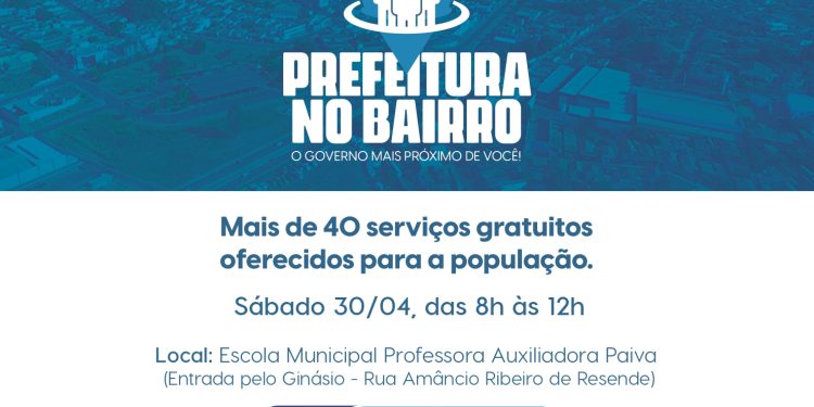 👨‍👩‍👧‍👧 A 2ª Edição do programa PREFEITURA NO BAIRRO será neste sábado (30), no bairro Boa Vista! 🥳