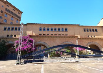 Começa a montagem da estrutura do Festival Saberes e Sabores