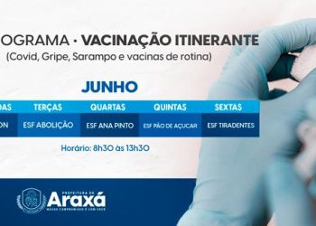 Prefeitura de Araxá promove vacinação itinerante em cinco bairros da cidade