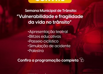Semana Municipal de Trânsito começa nesta quinta em Araxá
