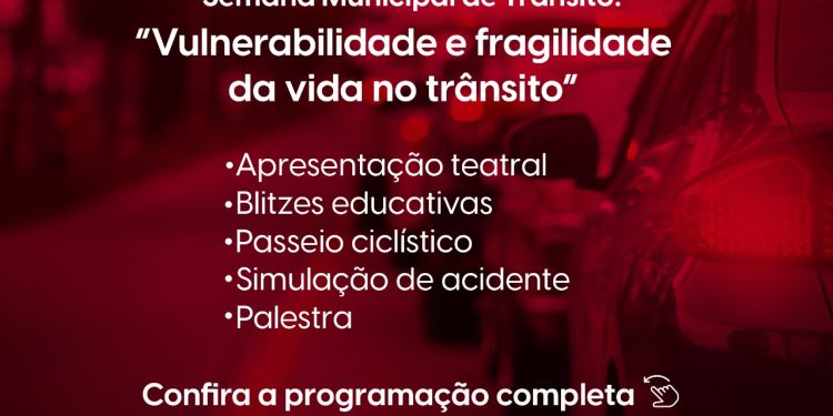Semana Municipal de Trânsito começa nesta quinta em Araxá