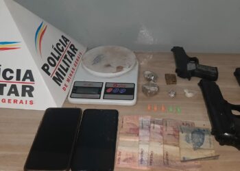 EM ARAXÁ/MG A POLÍCIA MILITAR REALIZA PRISÃO DE SUSPEITO POR TRÁFICO DE DROGAS