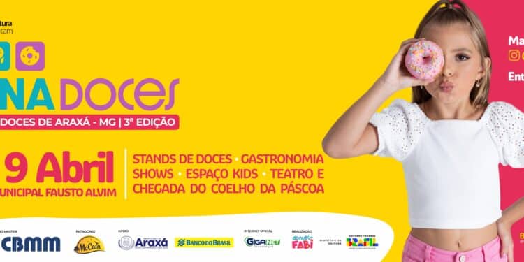 3ª Fenadoces – RELEASE 1: Fenadoces 2023 vai acontecer em novo local e promete ser ainda maior e mais saborosa