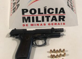EM NOVA PONTE/MG A POLÍCIA MILITAR REALIZA PRISÃO DE SUSPEITO POR PORTE ILEGAL DE ARMA DE FOGO