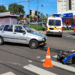 Acidente deixa motociclista ferida em cruzamento da avenida Senador Montandon