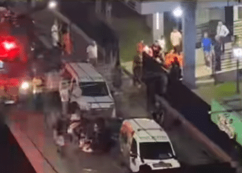 Briga em festa corporativa termina com duas pessoas baleadas em clube de Araxá