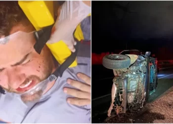 Sertanejo Zé Neto, dupla de Cristiano, sofre acidente de carro em rodovia do Triângulo Mineiro