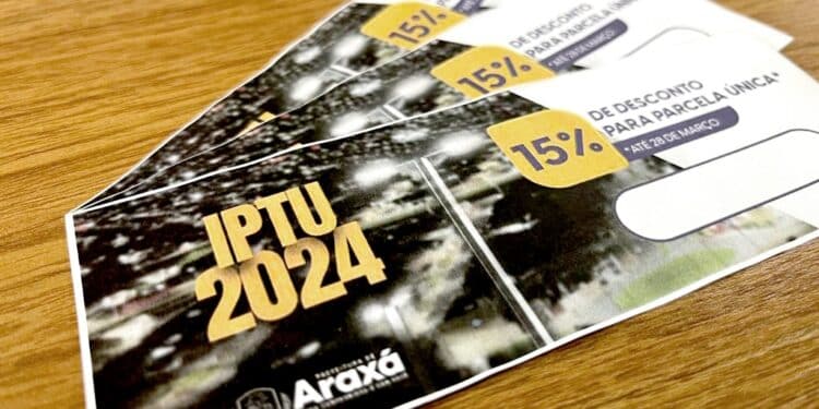 Contribuinte de Araxá terá desconto de 15% no pagamento da parcela única do IPTU