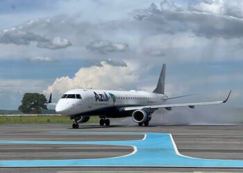 Araxá recebe voo inaugural para São Paulo, com aeronave de capacidade para 116 passageiros