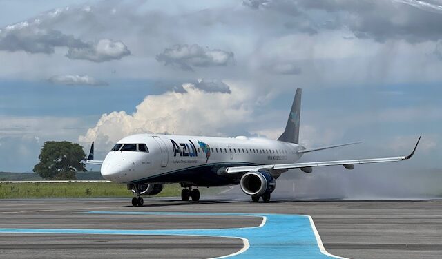Araxá recebe voo inaugural para São Paulo, com aeronave de capacidade para 116 passageiros