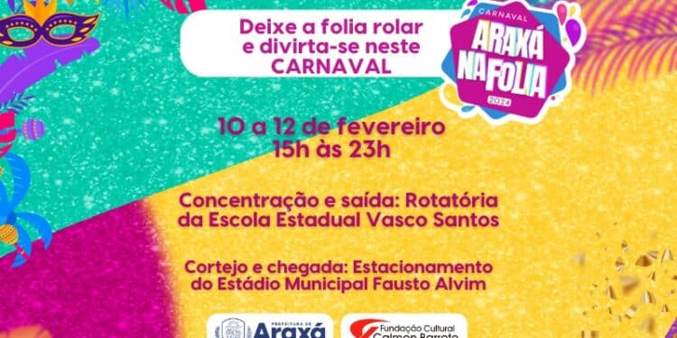 Confira a programação do Carnaval 2024 em Araxá