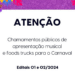 Carnaval 2024: Fundação Cultural Calmon Barreto abre chamamento público para apresentação musical e food trucks