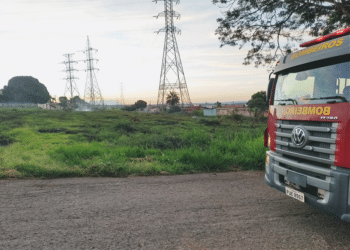 Incêndio próximo a rede de alta tensão da Cemig é registrado no bairro Fertiza