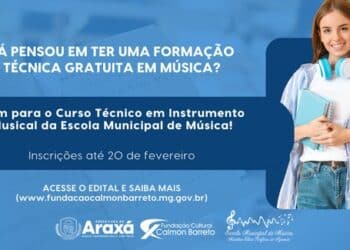 Escola Municipal de Música abre vagas para Curso Técnico em Instrumento Musical