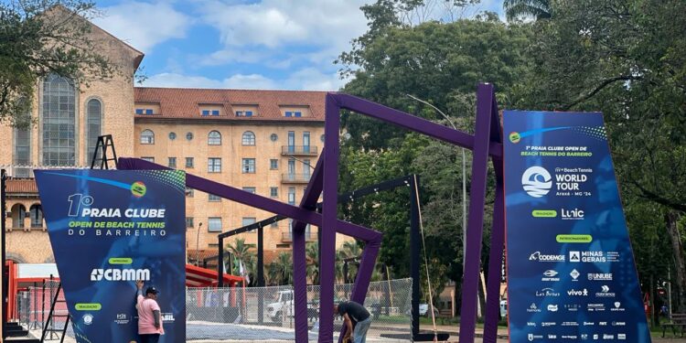 Araxá sedia 1º Praia Clube Open de Beach Tennis a partir desta terça, no Barreiro