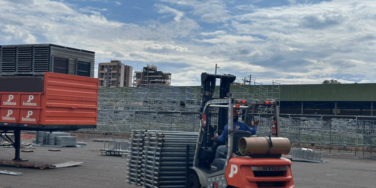 Nova estrutura do Araxá Rodeio Show já começou a ser montada: veja as mudanças