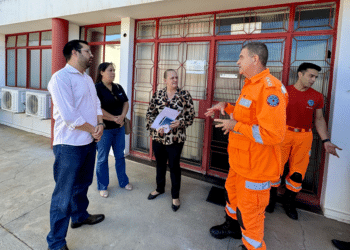 Comitiva faz visita técnica ao Corpo de Bombeiros para projeto de integração com o Samu