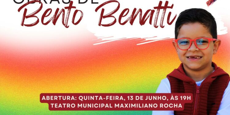 Teatro Municipal Maximiliano Rocha recebe a exposição Obras de Bento Benatti, com abertura nesta quinta (13)