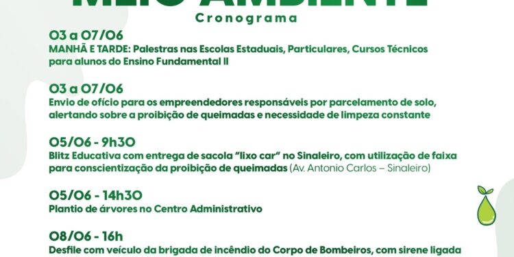 Semana do Meio Ambiente acontece até 8 de junho com diversas ações em Araxá