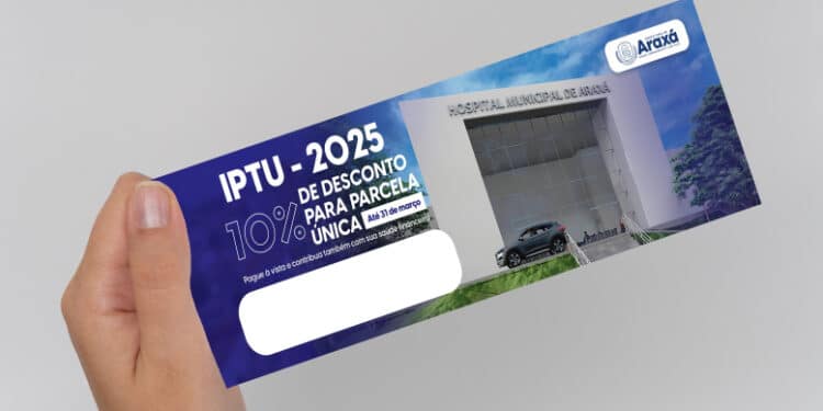 Prefeitura de Araxá realiza a distribuição de carnês do IPTU 2025 com desconto para pagamento à vista