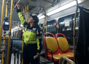 Secretaria de Segurança Pública realiza vistoria anual nos ônibus do transporte coletivo de Araxá