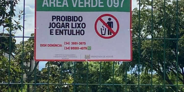 Parceria público-privada propõe recuperação de áreas verdes em Araxá