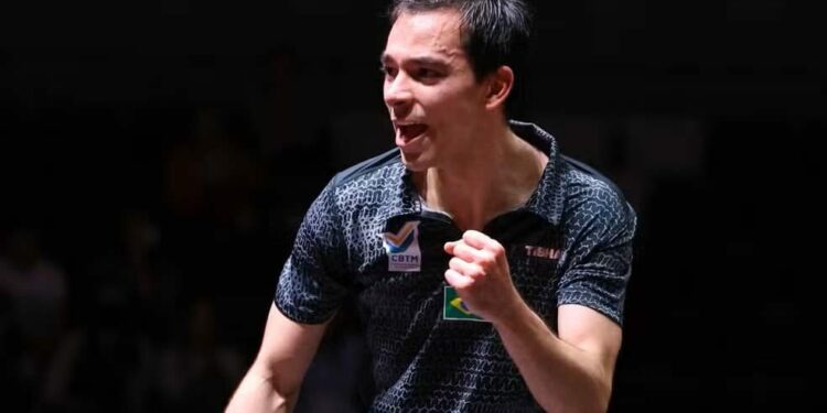 Calderano bate coreano, vai à semi e assegura 1º pódio na história do Brasil em Mundial de tênis de mesa