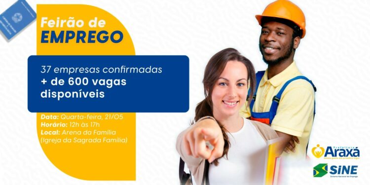 Feirão do Emprego oferece vagas inéditas, contato direto com recrutadores e mais de 600 oportunidades nesta quarta (21)