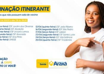 Vacinação itinerante leva imunização contra a gripe a unidades sem sala de vacina em Araxá