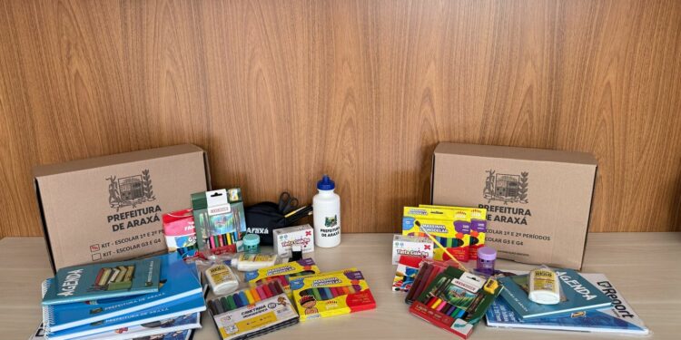 Prefeitura de Araxá começa a entrega cerca de 5 mil kits escolares da Educação Infantil