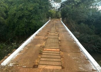 Ponte do Tamanduá é revitalizada em parceria entre as prefeituras de Araxá e Ibiá