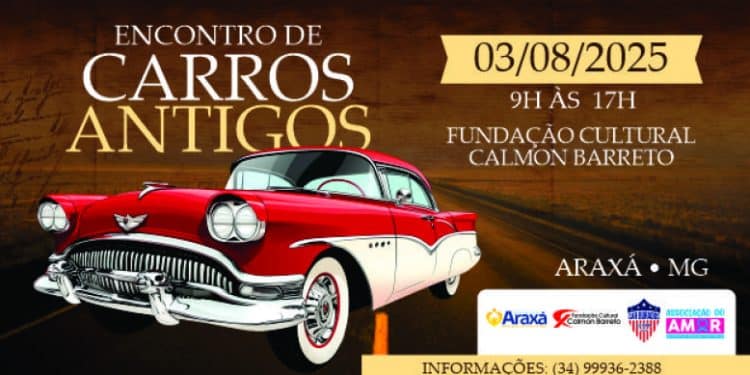 Fundação Cultural Calmon Barreto recebe Encontro de Carros Antigos de Araxá