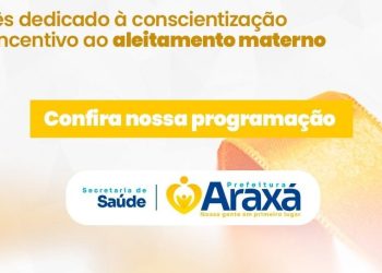 A Secretaria Municipal de Saúde promove ações educativas durante a Campanha Agosto Dourado