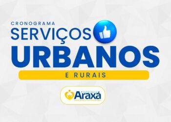 CRONOGRAMA SERVIÇOS URBANOS E RURAIS: QUINTA-FEIRA, 3 DE JULHO