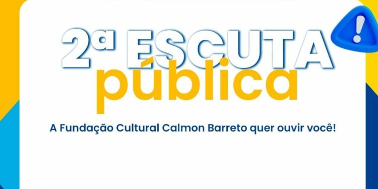Segunda escuta pública para construção do plano aplicação da Lei Aldir Blanc será realizada na próxima quinta (10)