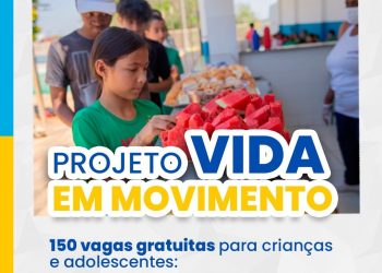 Projeto “Vida em Movimento” abre 150 vagas para crianças e adolescentes em Araxá
