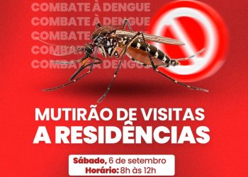 Vigilância Ambiental realiza mutirão de combate à dengue em 23 bairros neste sábado