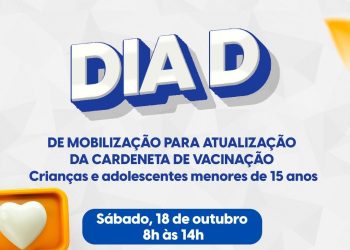 Araxá realiza Dia D da Campanha de Multivacinação para crianças e adolescentes neste sábado