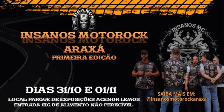 Festival “1º Insanos Moto Rock” movimenta Araxá neste fim de semana com apoio da Prefeitura