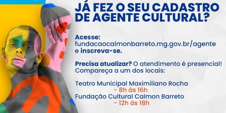 Fundação Cultural convoca artistas para realizarem ou atualizarem o Cadastro de Agente Cultural