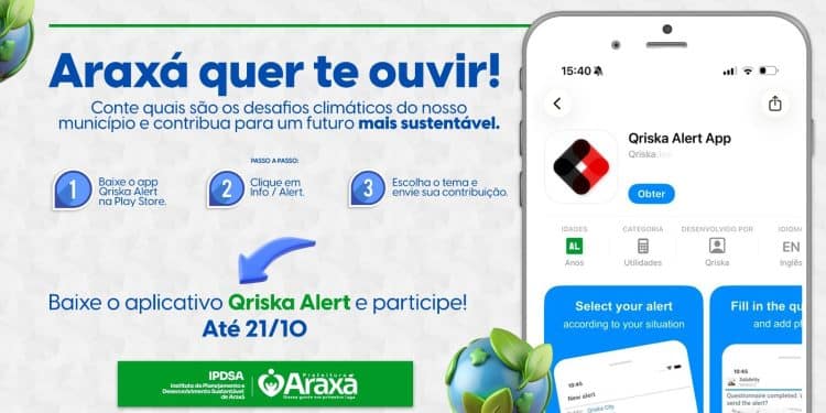 Araxá convida população a participar da construção do Plano Municipal de Ações Climáticas