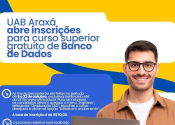 UAB Araxá abre inscrições para curso superior gratuito de Banco de Dados 