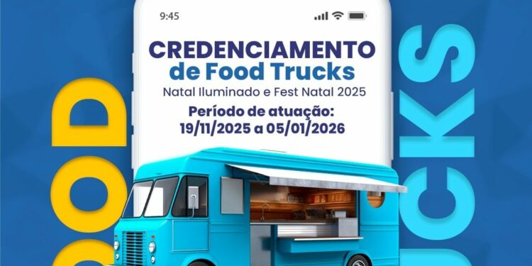 Araxá abre credenciamento de Food Trucks para o Natal Iluminado e Fest Natal 2025