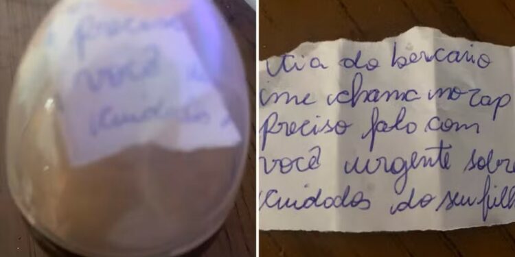 Funcionária esconde bilhete em mamadeira para alertar mãe sobre maus-tratos contra menino com autismo em creche