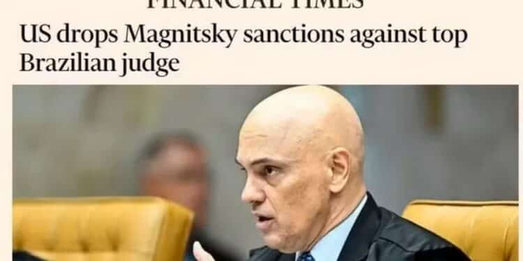 Como a imprensa internacional noticiou retirada de sanções contra Moraes pela Lei Magnistky
