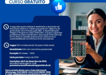 Últimos dias para se inscrever nos cursos gratuitos de graduação em Gestão do Agronegócio e especialização em Educação Financeira; inscrições encerram nesta sexta-feira (5)