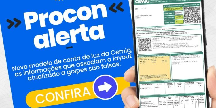Procon Araxá alerta sobre novo modelo de conta de luz da Cemig e orienta consumidores a verificarem autenticidade