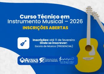 Escola Municipal de Música abre inscrições para vagas remanescentes do Curso Técnico em Instrumento Musical